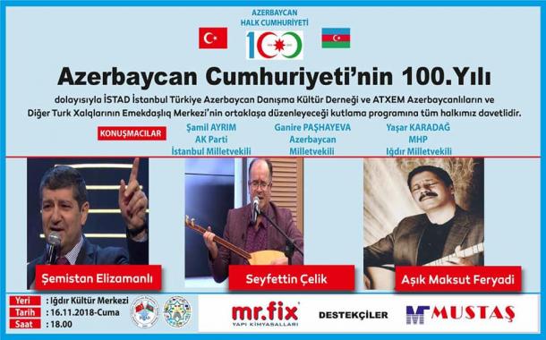 Azerbaycan Cumhuriyeti'nin 100. Yýlý Konseri Iðdýr'da
